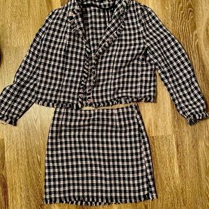 Blazer and skirt set